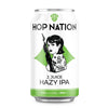 A 355 mL can of Hop Nation J. Juice Hazy IPA on a plain white background.